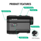 600M Golf Laser Rangefinder – USB-C Rechargeable with Slope Compensation, Flagpole Lock & Vibration Alert - Moss Roze