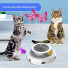3-in-1 Smart Interactive Cat Toy Set – Automatic Fluttering Butterfly, Feather Wand & Fun Ball