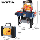 Kids Transformable Tool Bench Set – Realistic Pretend Play Construction Workshop Toy for Boys & Girls Age 3-12| Educational Learning Gift | New Year Gift - Moss Roze