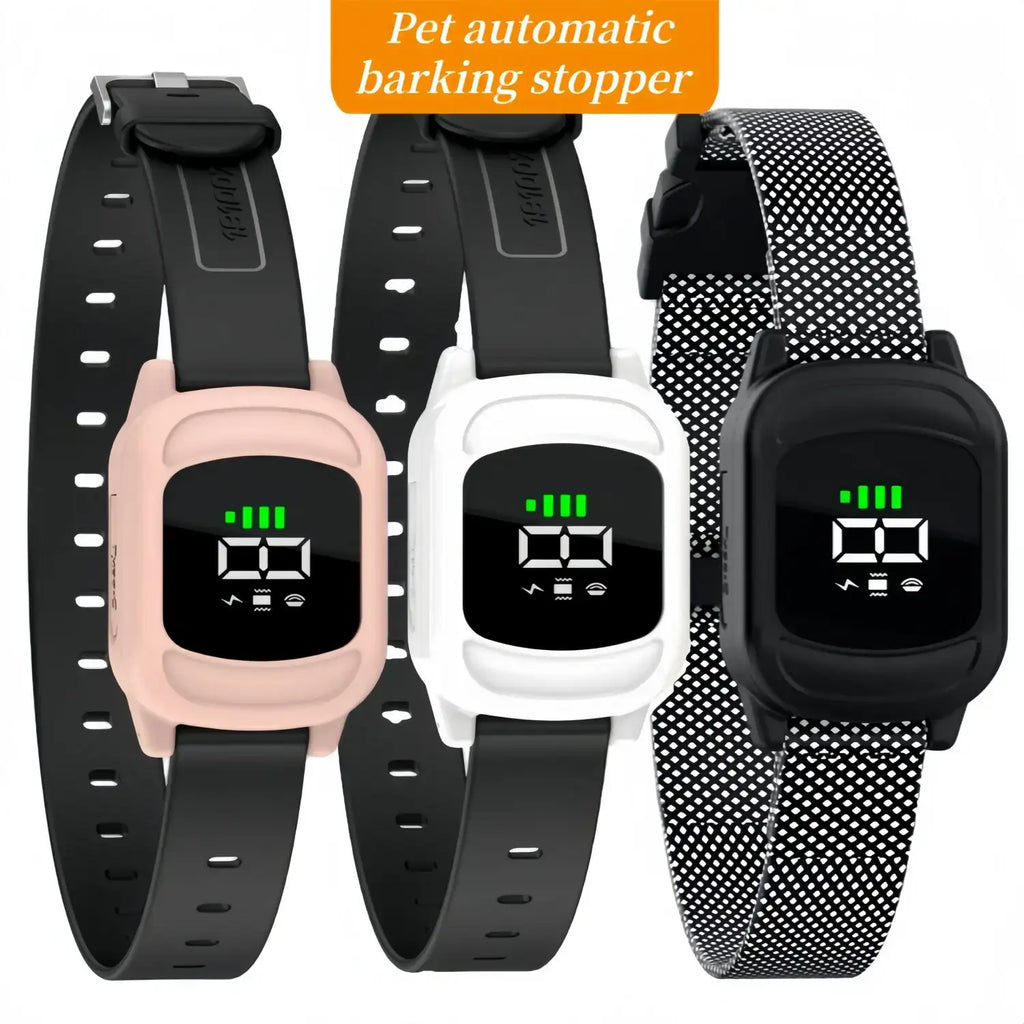 Automatic Anti-Bark Dog Collar – IP67 Waterproof Rechargeable Bark Control