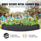 Raised Garden Bed Kit – Large Metal Planter Box with Open Bottom for Outdoor Vegetables, Flowers, and Herbs - Moss Roze