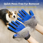 Pet Grooming Glove Hair Remover Mitt for Dogs & Cats