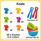 Counting Animal Sorting Toys – Montessori Preschool Learning Set for Toddlers, Color & Shape Recognition, STEM Math Educational toy - Moss Roze