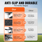 Folding Dog Car Steps – Wide Lightweight Aluminum Pet Stairs for SUV, Truck & Car Access