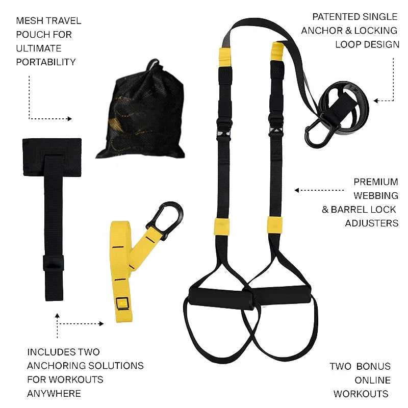 TRX GO Home Gym Suspension Trainer | Portable Full-Body Workout System for Strength, Core & Bodyweight Training at Home or Travel - Moss Roze