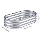 Raised Garden Bed Kit – Large Metal Planter Box with Open Bottom for Outdoor Vegetables, Flowers, and Herbs - Moss Roze