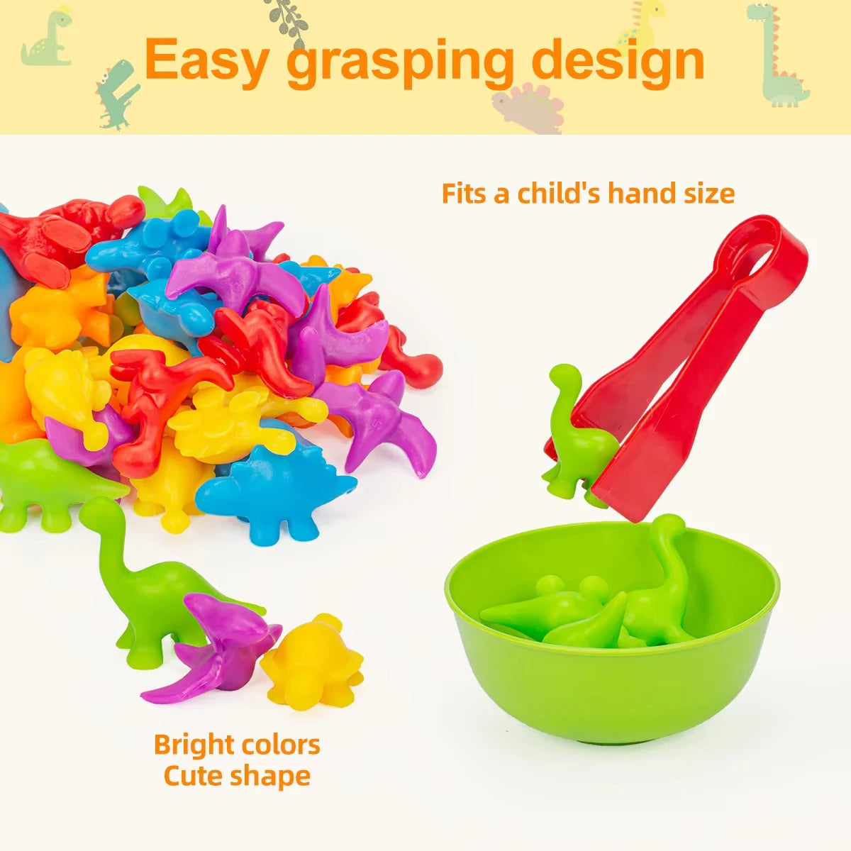 Counting Animal Sorting Toys – Montessori Preschool Learning Set for Toddlers, Color & Shape Recognition, STEM Math Educational toy - Moss Roze