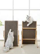 Cat Scratcher Board Wooden Frame – 3-in-1 Detachable Scratching Post and Lounge Bed