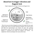 600M Golf Laser Rangefinder – USB-C Rechargeable with Slope Compensation, Flagpole Lock & Vibration Alert - Moss Roze