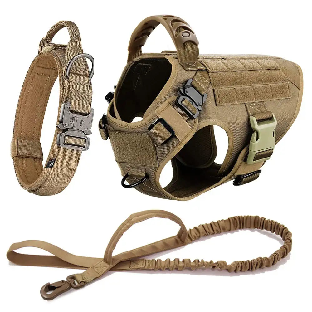 Large Dog Harness and Leash Set – No-Pull Training Vest with Collar