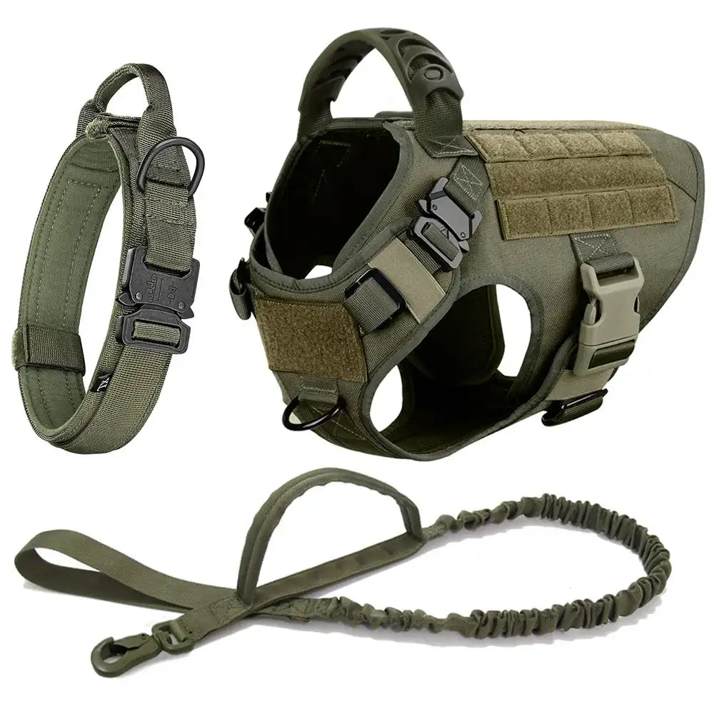 Large Dog Harness and Leash Set – No-Pull Training Vest with Collar